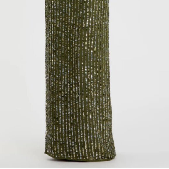 MAC DUGGAL 93602 SEQUINED HIGH NECK SLEEVELESS COLUMN GOWN sz 2 - Picture 4 of 8